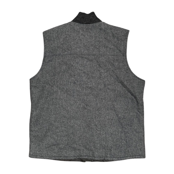Woolrich Bear Claw Wool Blend Gray Insulated Vest Jacket Mens Medium - Picture 2 of 9